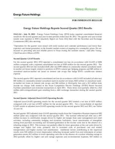 Draft EFH Statement by CEO John Young