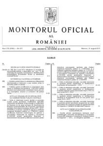 Anul 179 (XXIII) — NrPARTEA I LEGI, DECRETE, HOTĂRÂRI ȘI ALTE ACTE