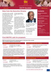 E D C T P  EDCTP Newsletter Vol 10, No 1