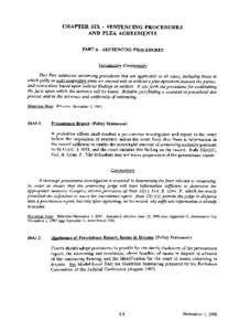 Plea bargain / United States Federal Sentencing Guidelines / Probation officer / Nolo contendere / Sentence / Plea / Rita v. United States / United States v. Booker / Law / Parole / Presentence investigation report