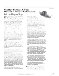 The Non-Pesticide Advisor  solutions PAN’s Guide to Alternative Pest Management