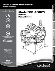 Certified Quality 3 Model SB1 & SB25 2