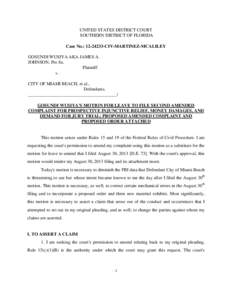 Federal Rules of Civil Procedure / Lawsuit / Service of process / Joinder / Florida Constitution / Pro se legal representation in the United States / Complaint / Government of Florida / Law / Civil procedure / Legal terms