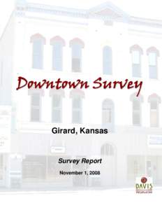 Downtown Survey Girard, Kansas Survey Report November 1, 2008