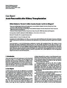 Hindawi Publishing Corporation Case Reports in Transplantation Volume 2012, Article ID[removed], 3 pages doi:[removed][removed]Case Report