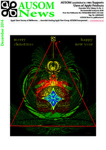 December[removed]AUSOM News  AUSOM (established in[removed]Supports