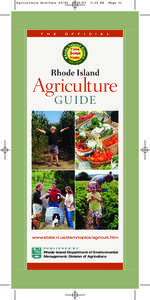 RI DEM/Agriculture- Rhode Island Agriculture Guide