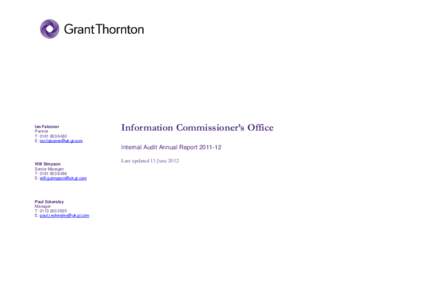 Ian Falconer Partner T: [removed]E: [removed]  Information Commissioner’s Office