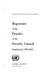 IIepartment  of Political and Security