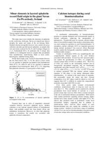 880  Goldschmidt Conference Abstracts Minor elements in layered sphalerite record fluid origin in the giant Navan
