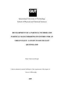 Particulates / Smog / Air dispersion modeling / Aerosol science / Ultrafine particle / AP 42 Compilation of Air Pollutant Emission Factors / Vehicle emissions control / Motor vehicle emissions / Emission intensity / Air pollution / Pollution / Atmosphere