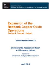 Microsoft Word - Redbank Assessment Report 63A - Oxide Operation.doc
