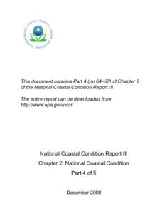 Chapter 2 National Coastal Condition