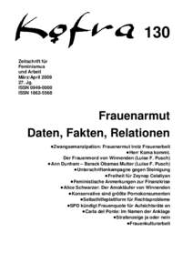 KOFRAZeitschrift für Feminismus und Arbeit