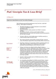 Tax avoidance / PricewaterhouseCoopers / Value-added tax / Tax / Transfer pricing / Taxation in the United States