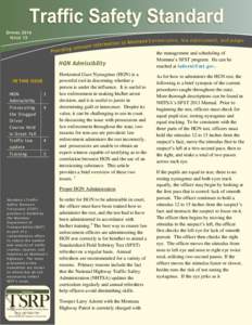 SPRING 2014 ISSUE 13 prosecutors, law enforcement , and judges  HGN Admissibility