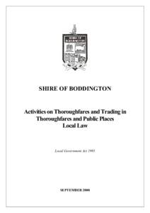 Boddington / Peel / Shire of Boddington / Road