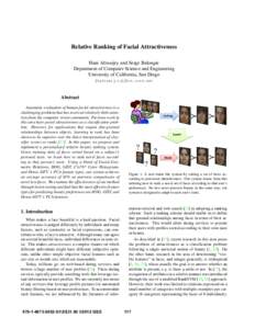 Relative Ranking of Facial Attractiveness