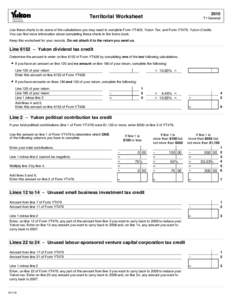 2010  Territorial Worksheet T1 General