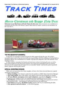 News from The Festival of Sporting Cars Inc  Issue17. December 2014/January 2015 Track Times