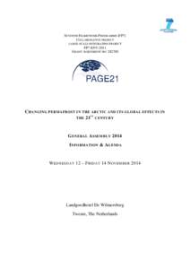 SEVENTH FRAMEWORK PROGRAMME (FP7) COLLABORATIVE PROJECT LARGE-SCALE INTEGRATING PROJECT FP7-ENV-2011 GRANT AGREEMENT NO: 282700