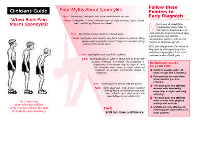 Clinician’s Guide  Four Myths About Spondylitis