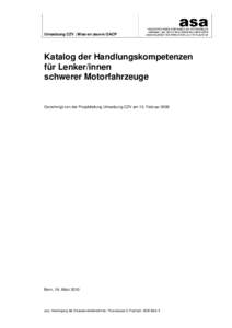 Kriterienkatalog Anerkennung Ausbildungsstätten