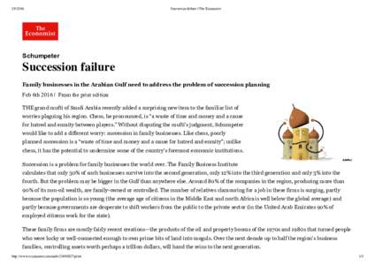 Succession failure | The Economist Schumpeter