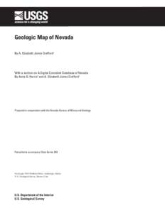 Geologic Map of Nevada By A. Elizabeth Jones Crafford1 With a section on A Digital Conodont Database of Nevada By Anita G. Harris2 and A. Elizabeth Jones Crafford1