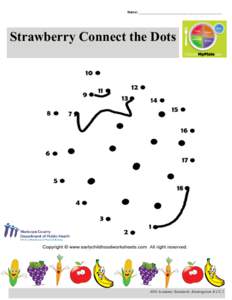 Name: ____________________________________________  Strawberry Connect the Dots ADE Academic Standards, Kindergarten K.CC.2