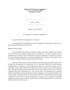 General Services Administration / Insurance / Damage waiver / Car rental / Temporary duty assignment / Economics / Knowledge / Microeconomics / Financial institutions / Institutional investors / Civilian Board of Contract Appeals