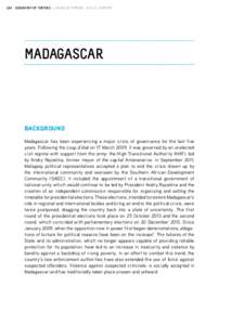 194  GEOGRAPHY OF TORTURE . A WORLD OF TORTURE . ACAT 2014 REPORT MADAGASCAR