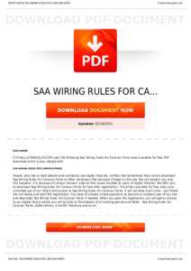 BOOKS ABOUT SAA WIRING RULES FOR CARAVAN PARKS  Cityhalllosangeles.com SAA WIRING RULES FOR CA...