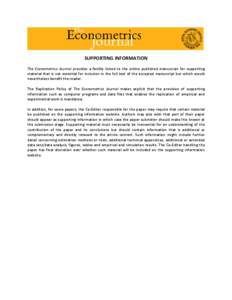 Science / Econometrics / Replication / Economics