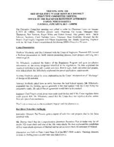 MEETING MINUTES RED RIVER JOINT WATER RESOURCE DISTRICT EXECUTIVE COMMITTEE MEETING OFFICE OF THE RED RIVER RETENTION AUTHORITY