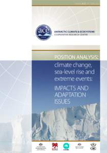 www.acecrc.org.au  Antarctic Climate & Ecosystems Cooperative Research Centre  position analysis: