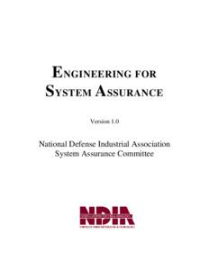 Engineering for System Assurance, Version 1.0, 2008