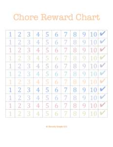 Chore Reward Chart 1	
   1	
   1	
   1	
   1	
  