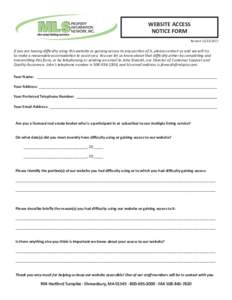 Website Access Notification Form.indd