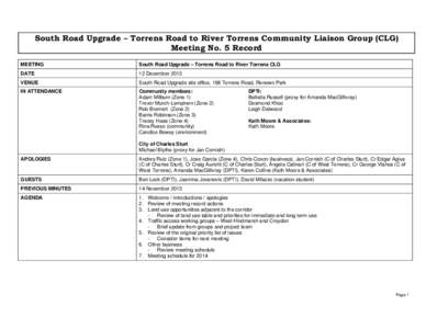 Microsoft Word - DOCS_AND_FILES-#v1-CRU_ER_Community_Communication_SOUTH_ROAD_UPGRADE_CLG_-_MTG_No_5_ROD_12_December_20