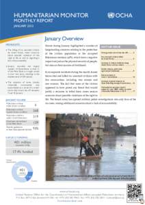 oPt  Humanitarian Monitor Monthly REPORT January 2013
