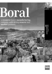 Boral  Boral Limited FINANCIAL REPORT 2007