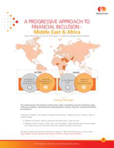 A PROGRESSIVE APPROACH TO FINANCIAL INCLUSION Middle East & Africa (Note: Please refer to the full white paper for additional background and details) ACCESS