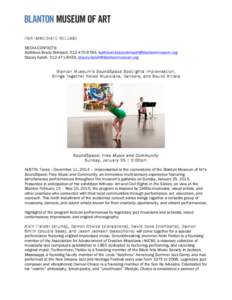 Blanton Museum of Art / Austin /  Texas / Jazz / Improvisation / Musical improvisation / New York City Ballet / Texas / Visual arts / University of Texas at Austin