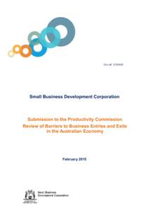 Submission 28 - Small Business Development Corporation - Business Set-up, Transfer and Closure - Public inquiry