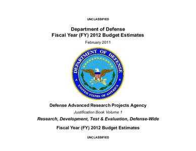 UNCLASSIFIED  Department of Defense Fiscal Year (FYBudget Estimates February 2011