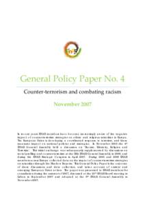 General Policy Paper No. 3