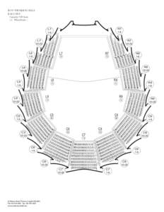 ROY THOMSON HALL BALCONY Capacity: 928 Seats ( 6 Wheelchairs )  R7