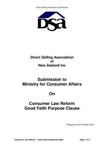 Consumer protection / Misleading or deceptive conduct / Contract / Fair Trading Act / Unfair Commercial Practices Directive / Yellow Ribbon campaign / Law / Consumer protection law / Contract law