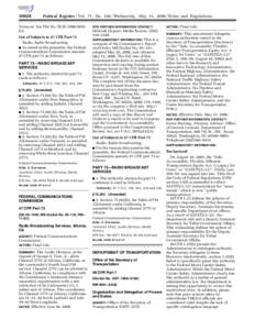 [removed]Federal Register / Vol. 71, No[removed]Wednesday, May 31, [removed]Rules and Regulations Vermont. See File No. BLH–[removed]KA.